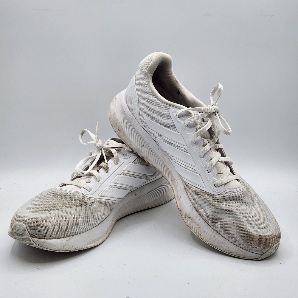 Adidas Cloudfoam Mens White‎ Running Shoes Sneakers Size 12 PWJ001004